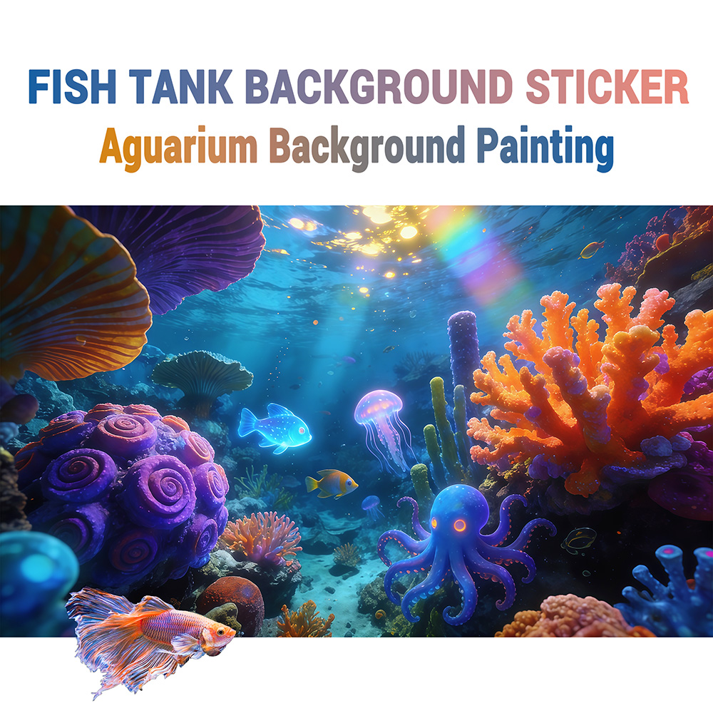 Aquarium Fish Of The World - Podwodny świat pod tęczowym światłem, Naklejki