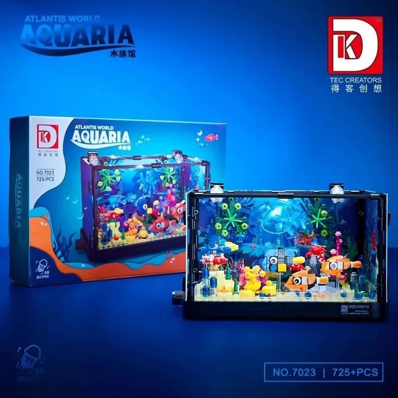 Aquarium Fish Of The World - 3-częściowy zestaw klocków do składania akwarium