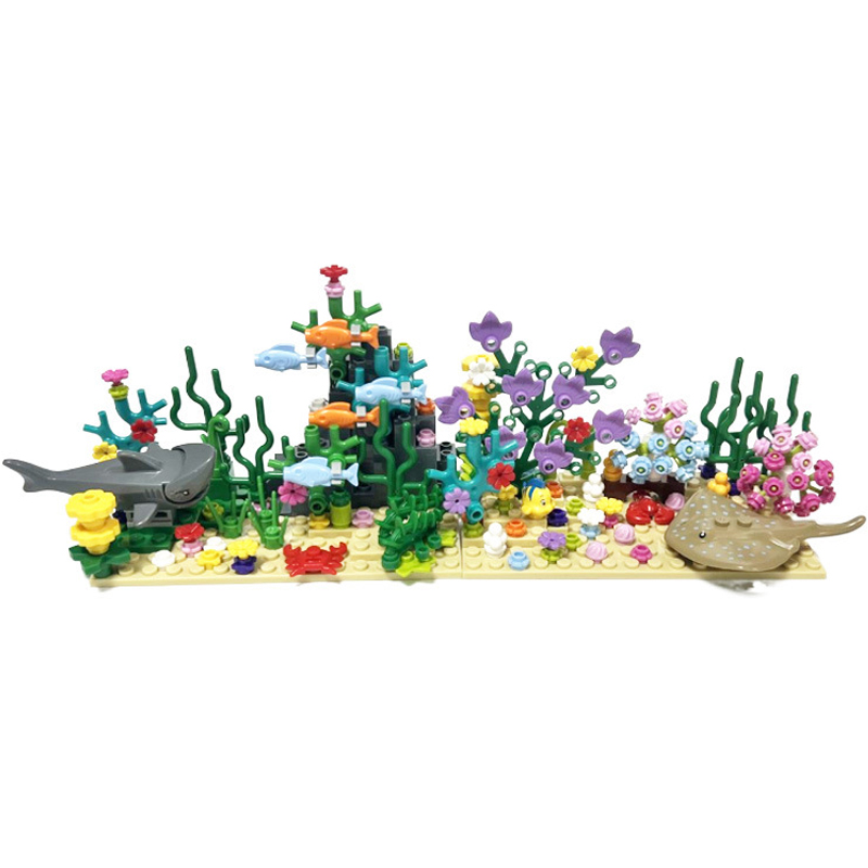 Aquarium Fish Of The World - Klocki konstrukcyjne MOC Akwarium Podwodny Świat