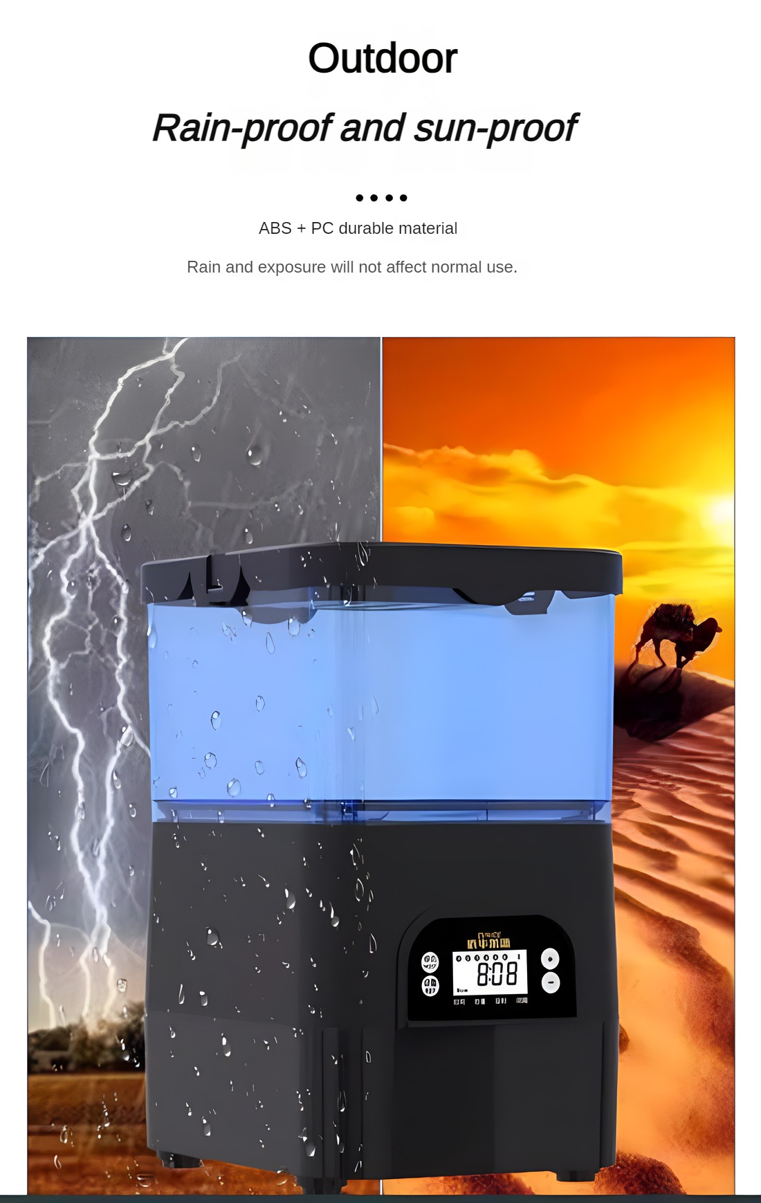 Automatyczny karmnik solarny E – Aquarium Fish Feeder Automatic recenzja i cena