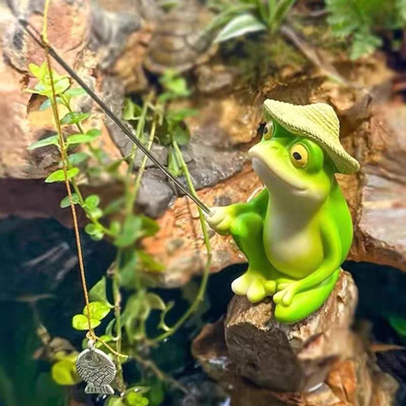 Kreskówkowa figurka żaby z żyw – Aquarium Fish Guppy recenzja i cena