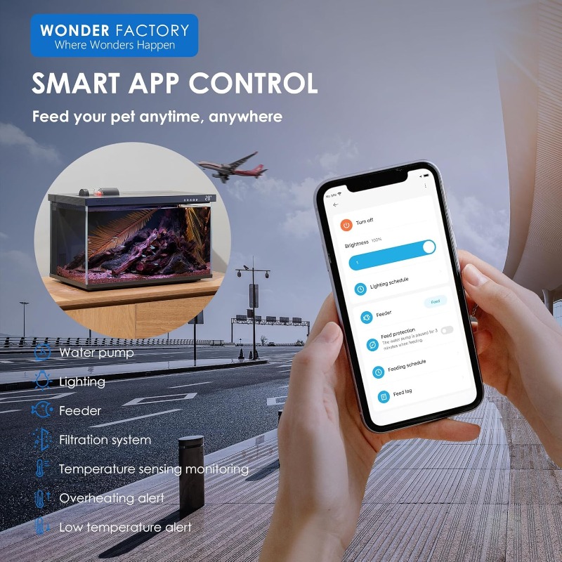Inteligentne akwarium, szklany – Aquarium Fish Feeder Automatic recenzja i cena