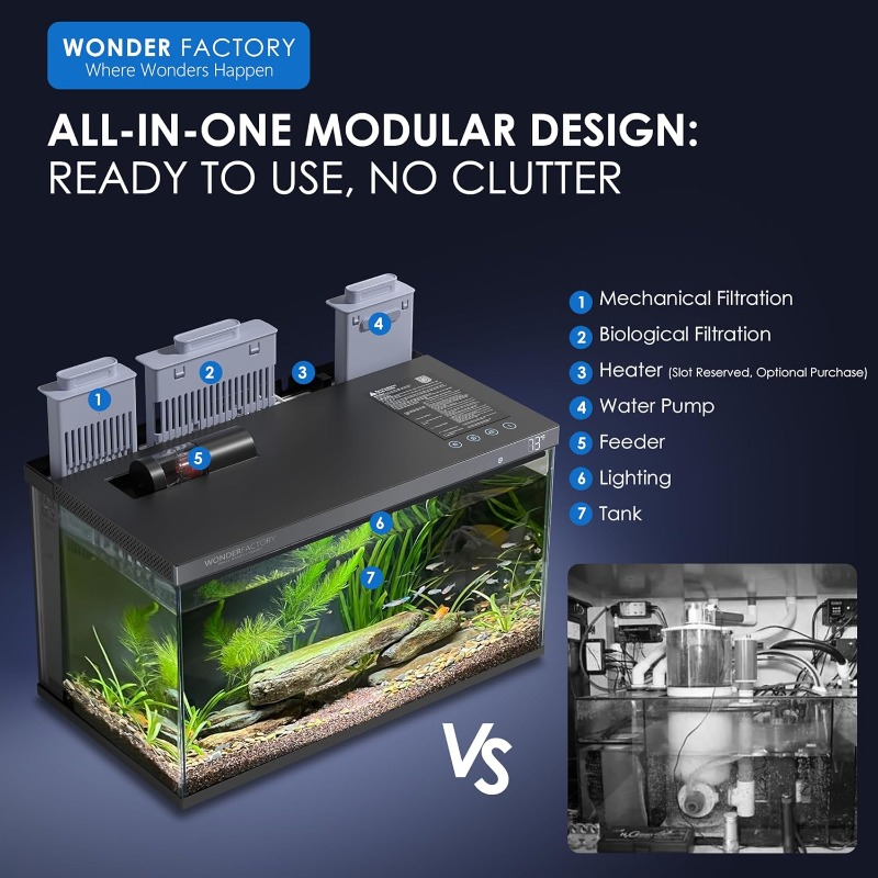 Inteligentne akwarium, szklany – Aquarium Fish Feeder Automatic recenzja i cena