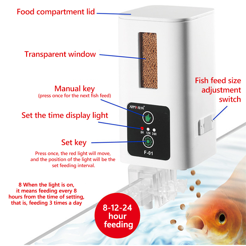 400ml Akwarium Automatyczny po – Aquarium Fish Feeder Automatic recenzja i cena